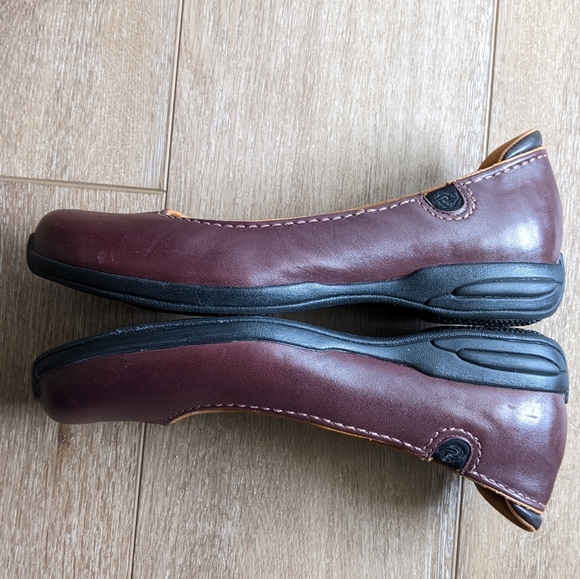 Aura Z7 Leather Shoes Burgundy Ballet shoes women's Size 9.5 - Picture 4 of 13
